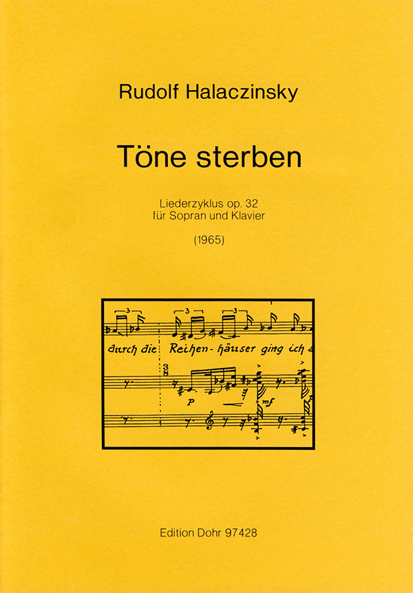 TOENE STERBEN OP.32 LIEDERZYKLUS