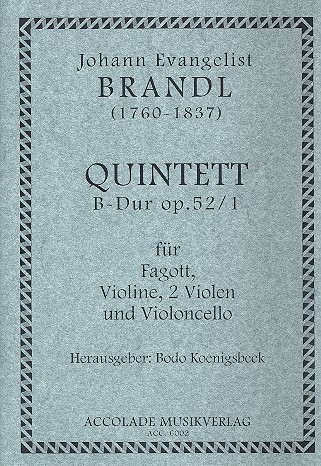 Quintett B-Dur op.52,1 für Fagott,