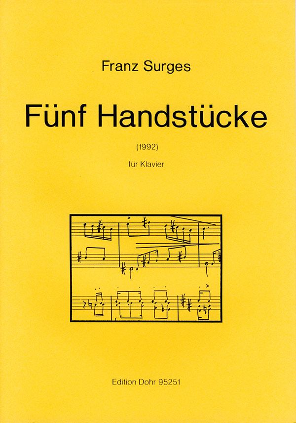 5 HANDSTUECKE FUER KLAVIER