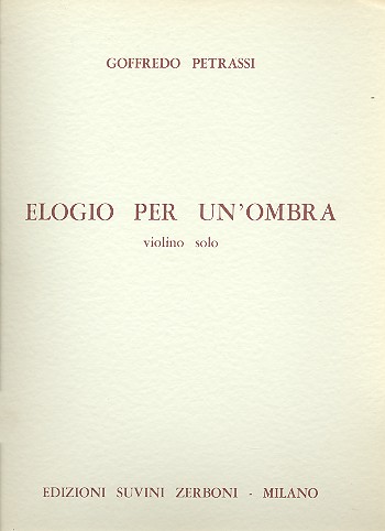 Elogio per un'ombra