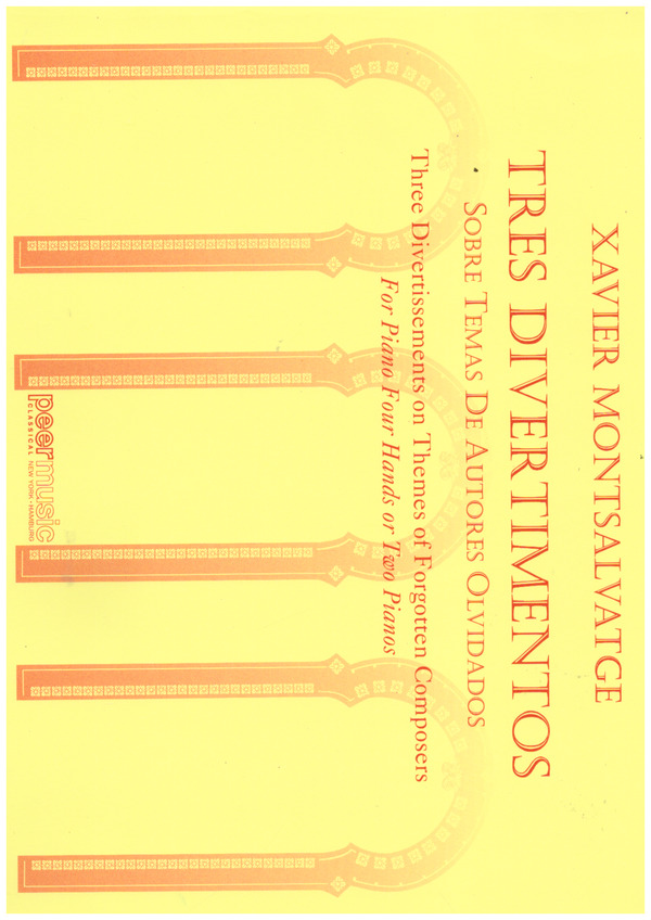 Tres Divertimentos sobre temas de autores olvidados