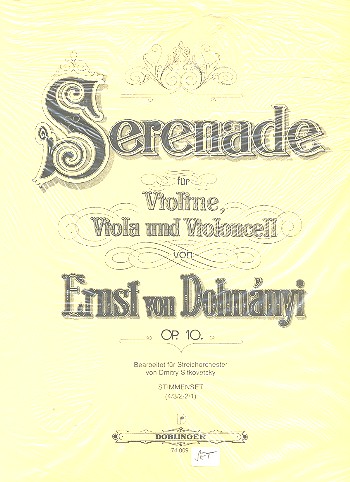 Serenade op.10 für Streichtrio