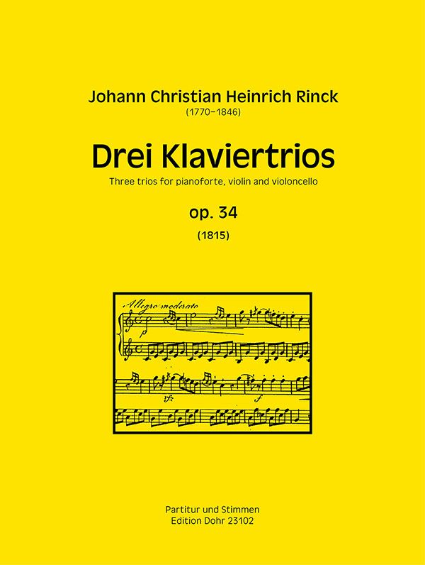 3 Klaviertrios op.34