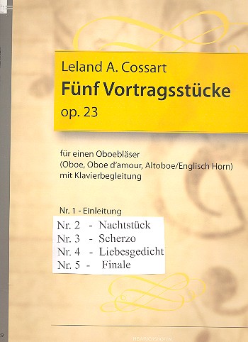 5 Vortragsstücke op.23 