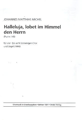 Halleluja lobet im Himmel den Herrn