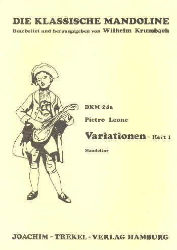 Variationen Band 1 für Mandoline