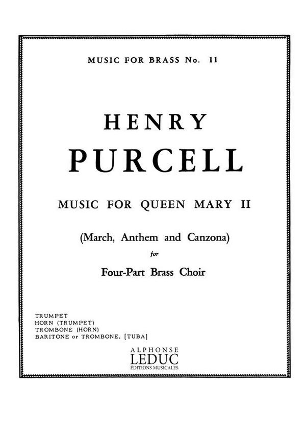 Music for Queen Mary II for