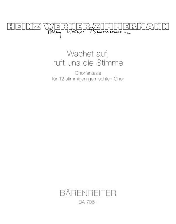 WACHET AUF RUFT UNS DIE STIMME