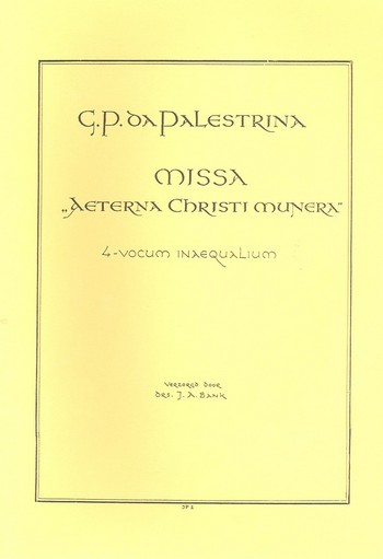 Missa aeterna Christi munera