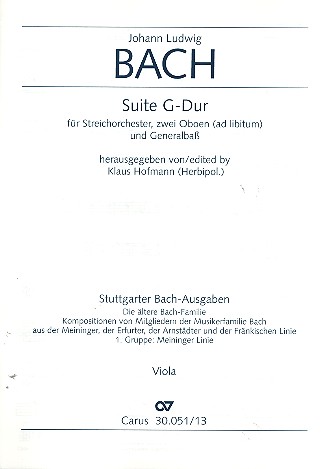 Suite G-Dur für Streichorchester,
