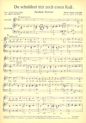 Du schuldest mir noch einen Kuß...  und  Sind Sie Ringer, sind Sie Boxer?