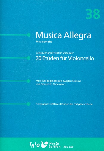 20 Etüden für Violoncello mit einer