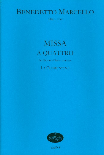 Missa a quattro für gem Chor und Bc (Orgel)