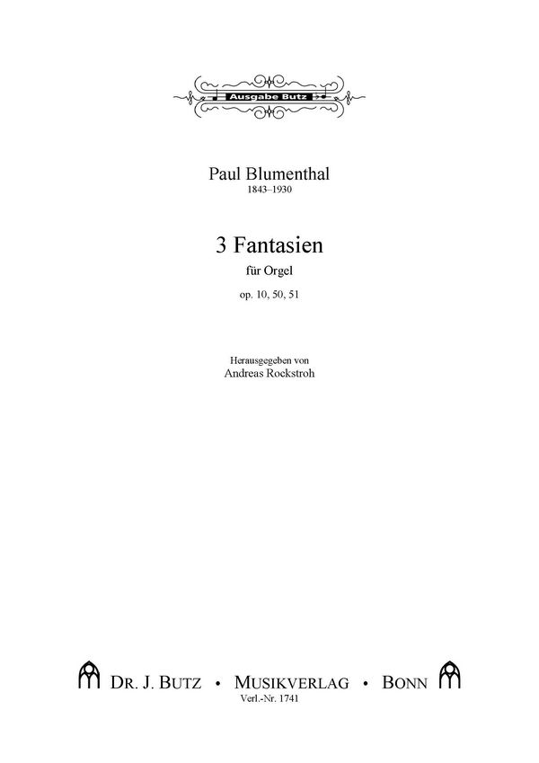 3 Fantasien Op.10, Op.50 und Op.51