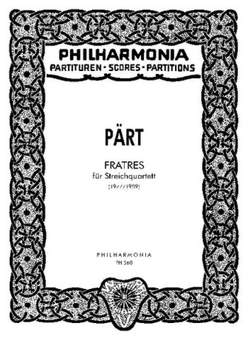 Fratres für Streichquartett