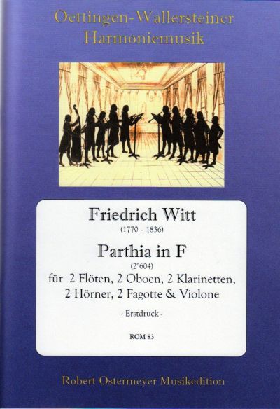 Parthia F-Dur Nr.604 für 2 Flöten, 2 Oboen,