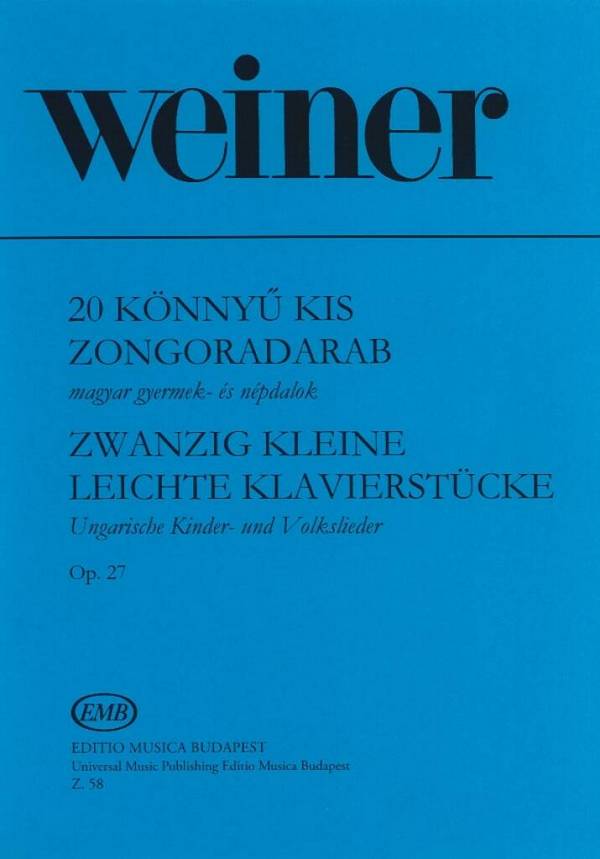 20 kleine leichte Klavierstücke Op.27