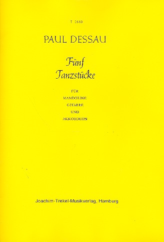 5 Tanzstücke für Mandoline, Gitarre