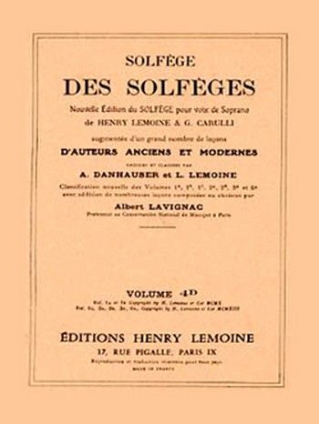 Solfege des solfeges vol.4d