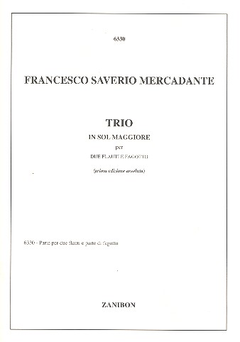 Trio sol maggiore per 2 flauti e