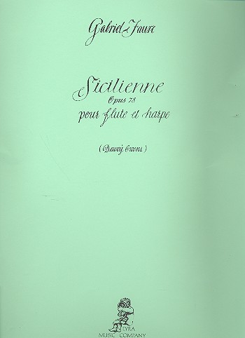 Sicilienne op.78 pour flute et harpe