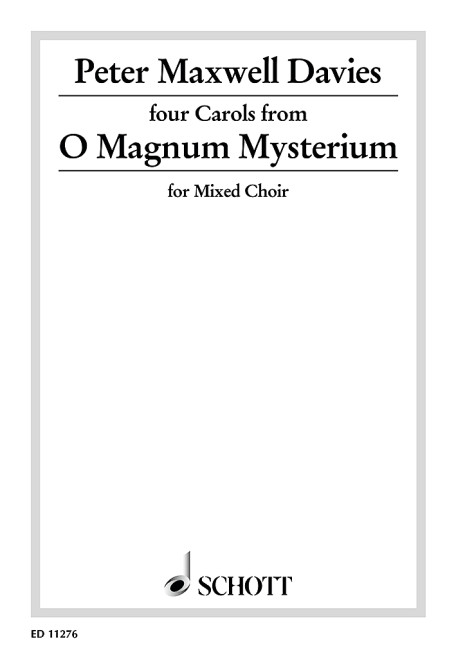 4 carols from o magnum mysterium