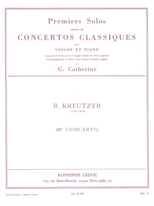 Solo no.1 du concerto no.19