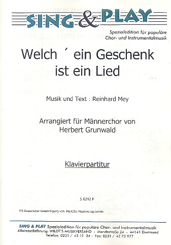 Welch Geschenk ist ein Lied