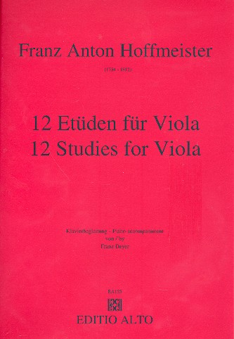 12 Etüden für Viola Klavierbegleitung