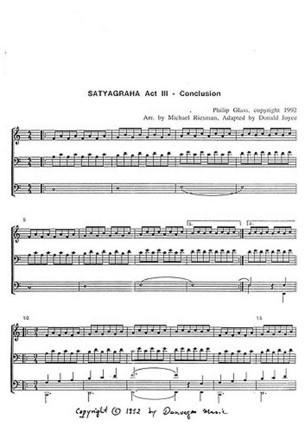 Satyagraha Act 3 - Conclusion for organ