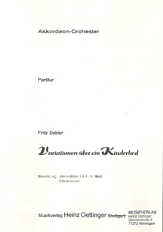 Variationen über ein Kinderlied