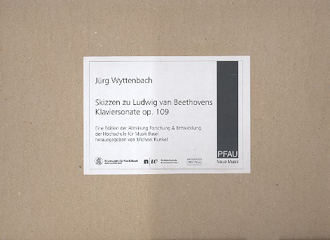 Skizzen zu Beethovens Sonate op.109