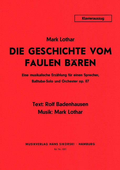 Die Geschichte vom faulen Bären op.87