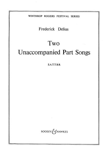 Two Unaccompanied Part Songs