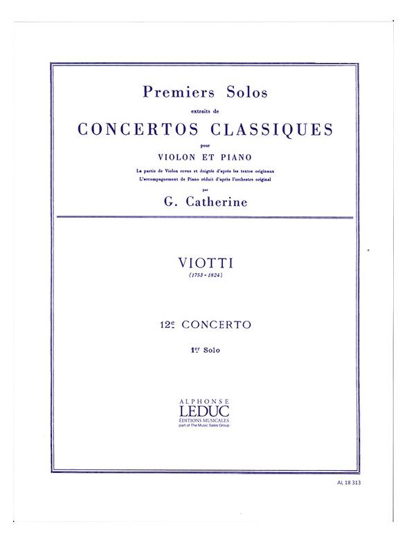 Solo no 1 du concerto no.12