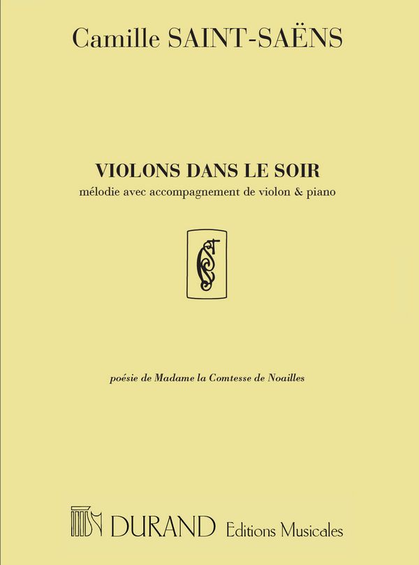 Violons dans le soir pour chant,