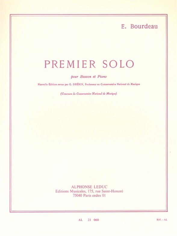 Solo no.1 pour bassoon et piano
