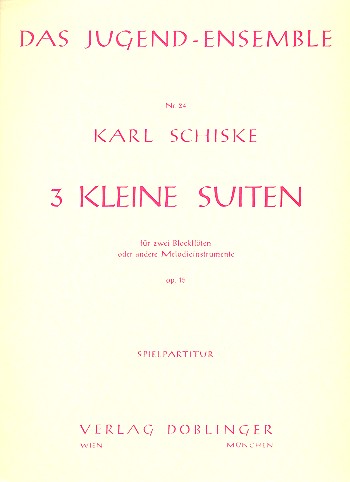 3 kleine Suiten op.15 für 2 Blockflöten