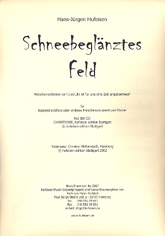 Schneebeglänztes Feld