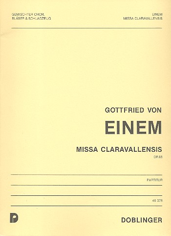 Missa Claravallensis op.83