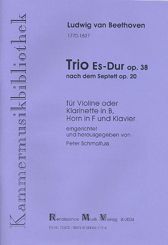 Trio Es-Dur op.38 für Klarinette (VL),