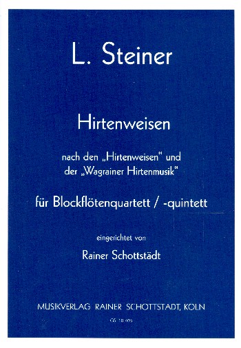Hirtenweisen für 4 Blockflöten (SATB)
