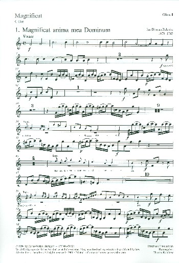 Magnificat C-Dur für Sopran, gem Chor