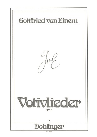 Votivlieder op.93 für Frauenchor