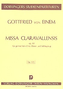 Missa Claravallensis op.83 für