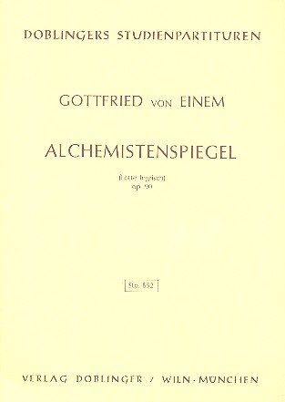 Alchemistenspiegel op.90 für Bariton,