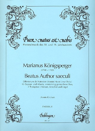 Beatus Author saeculi für Sopran,