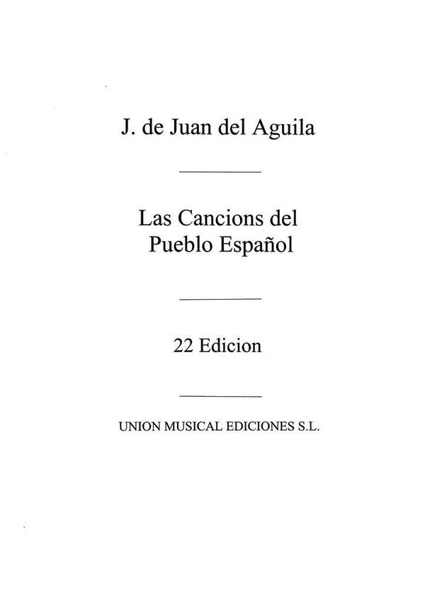 Les Cancions del Pueblo Espanol Text und Melodie
