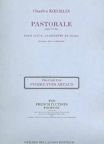 Pastorale op.75bis pour flute,