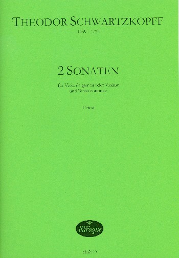 2 Sonaten für Viola da gamba